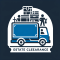 DALL·E 2024-01-24 01.09.20 - Icon for services provided by estate clearance companies, using a cohesive style with colors dark blue, light blue, and white. The icon should feature